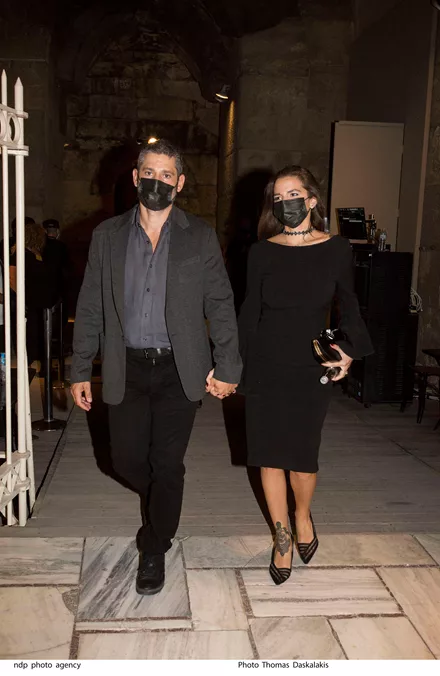 Η Εριέττα Κούρκουλου με τον σύζυγό της, Βύρωνα Βασιλειάδη