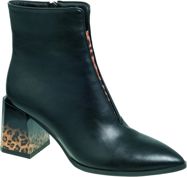 Μαύρο ψηλοτάκουνο μποτίνι, Adam's Shoes.