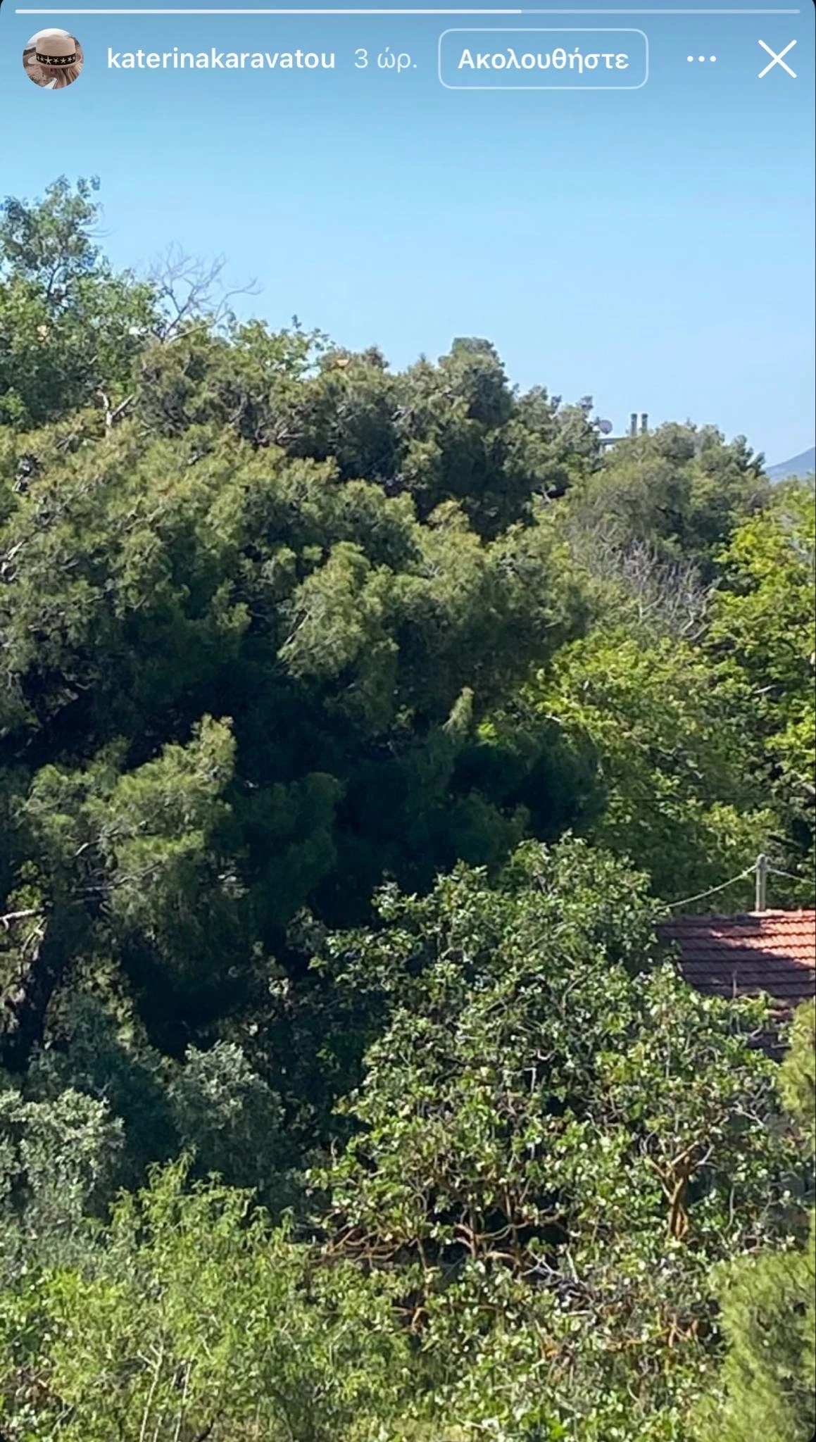 Στιγμές χαλάρωσης για την Κατερίνα Καραβάτου - Η απίστευτη θέα που αντικρίζει