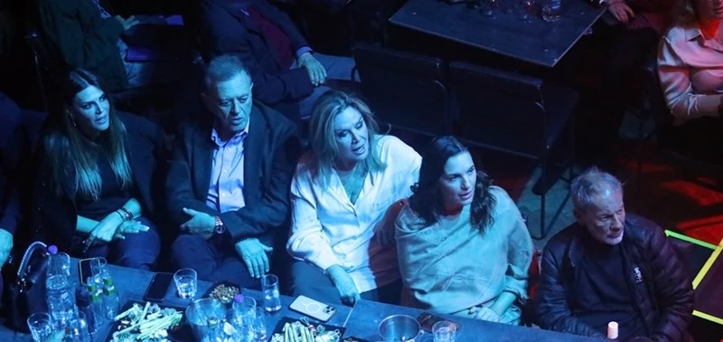 Αγάπη Πολίτη Όλγα Κεφαλογιάννη και Σταύρος Ξαρχάκος στη συναυλία της Ηρώς Σαϊα στο θέατρο Άλσος