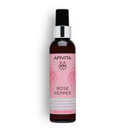 Rose Pepper, Λάδι Μασάζ Αναδιαμόρφωσης Σώματος, Apivita