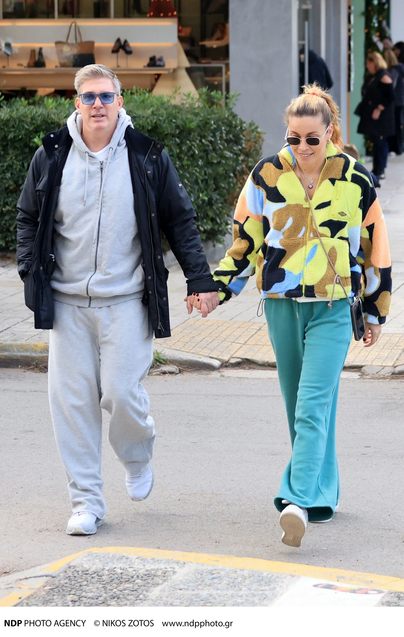 Μαριέττα Χρουσαλά Λέων Πατίτσας σε πρωινή βόλτα