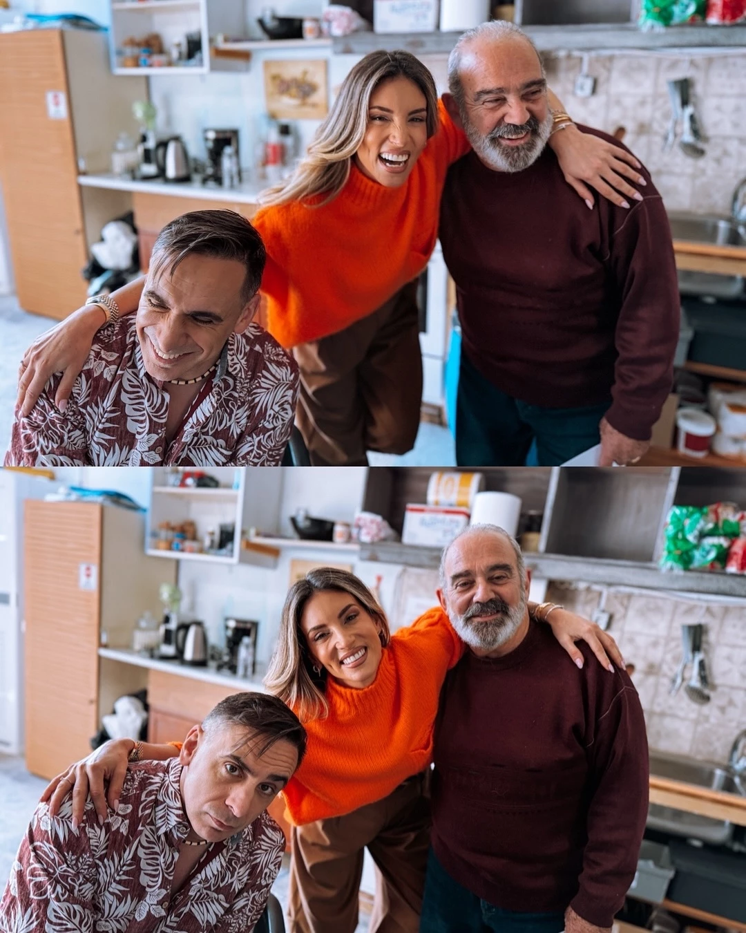 Η Αθηνά Οικονομάκου μοιράζεται εικόνες από τα γυρίσματα στο Έχω Παιδιά