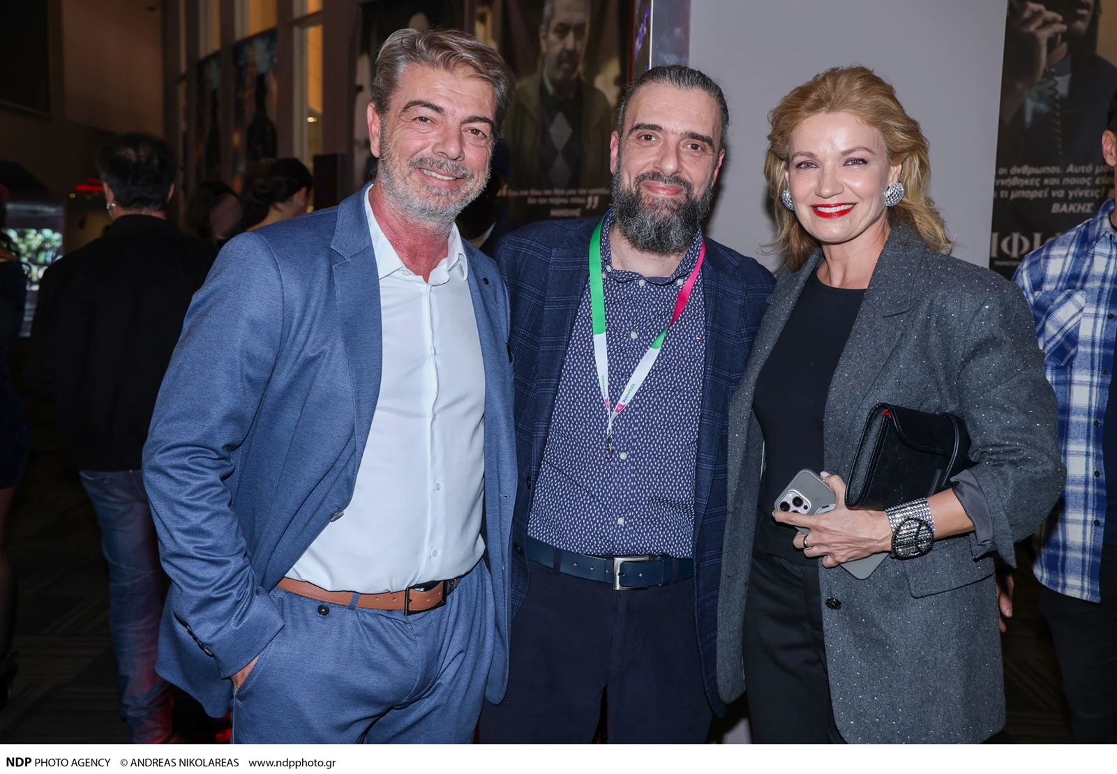 Παναγιώτα Βλαντή | Στην πρεμιέρα του Σωτήρη Τσαφούλια με chic look και τον σύζυγό της, Γιάννη Βλάχο