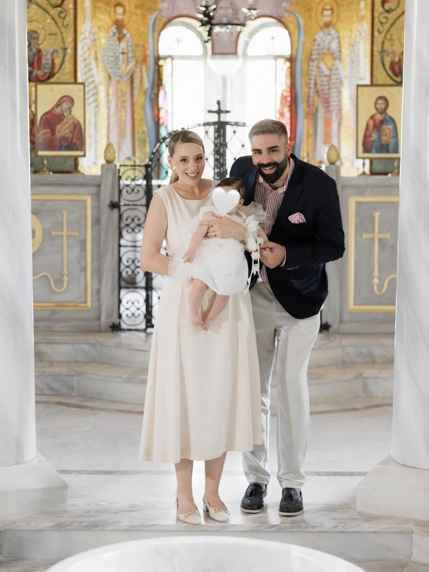 Άννα Κορακάκη βάφτιση