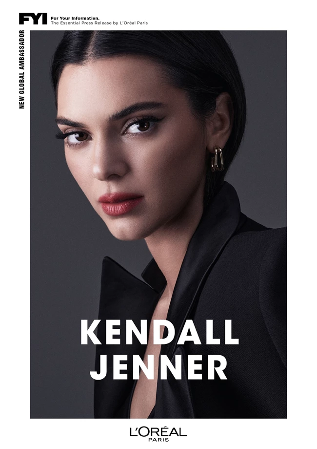 Η Kendall Jenner είναι η νέα παγκόσμια πρέσβειρα της L'Oréal Paris