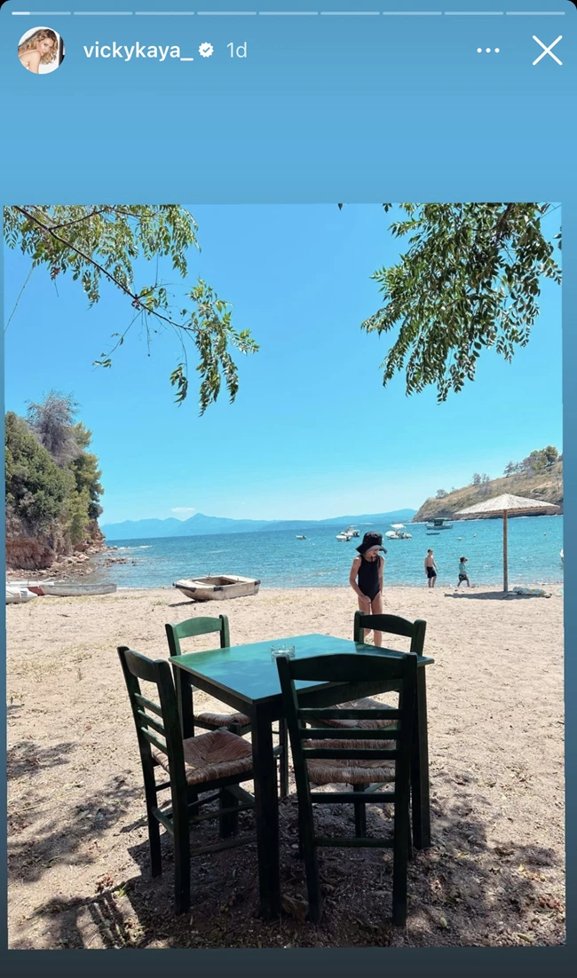 Βίκυ Καγιά | Φωτογραφίζει την πανύψηλη και κατάξανθη κόρη της, Μπιάνκα, στις διακοπές τους