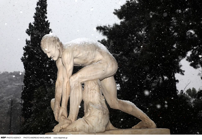24-01-2022 Χιόνια στην Αθήνα.