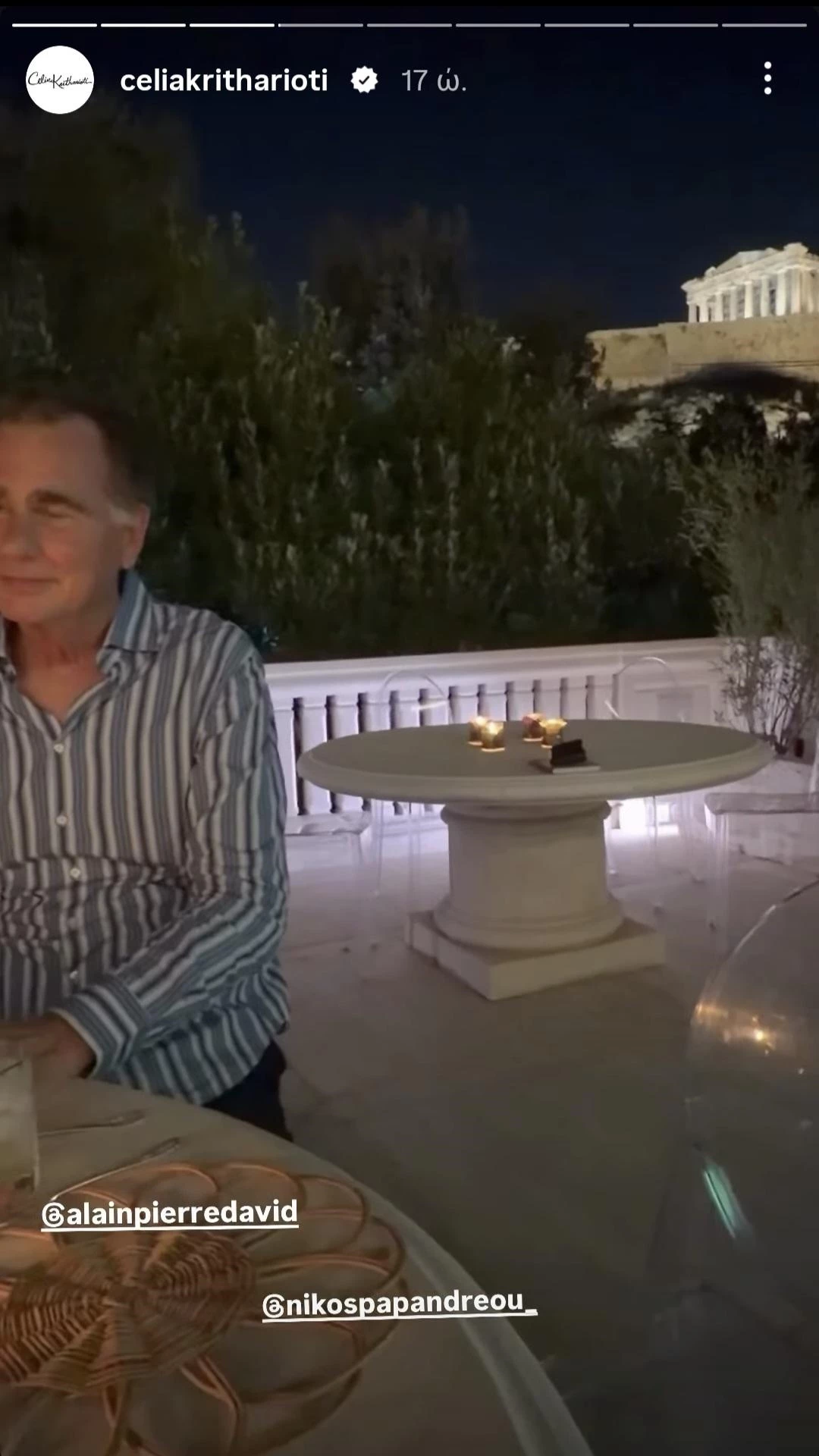 Το dinner της Σίλιας Κριθαριώτη στην έπαυλή της