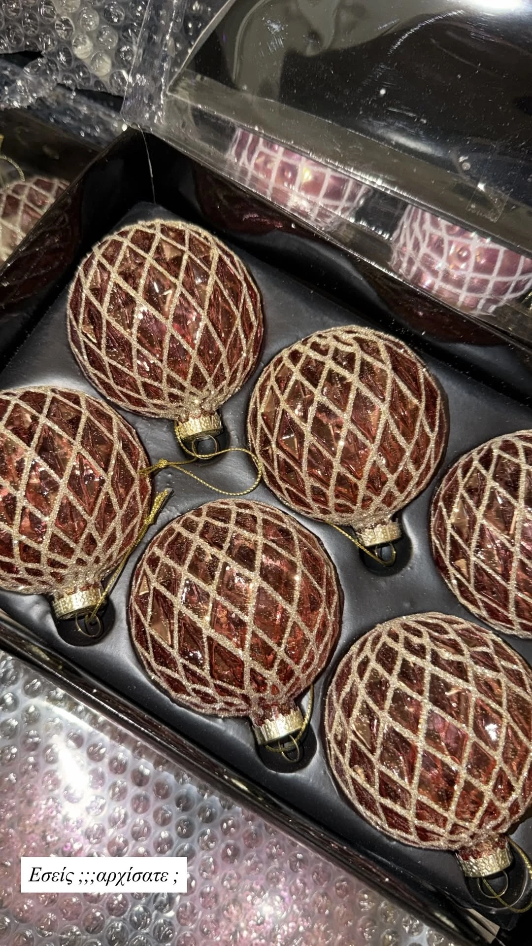 H Kατερίνα Καινούργιου στολίζει το δέντρο της