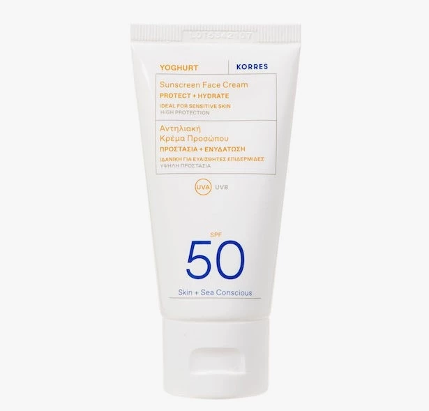 Korres Γιαούρτι Αντηλιακή Κρέμα Προσώπου SPF50