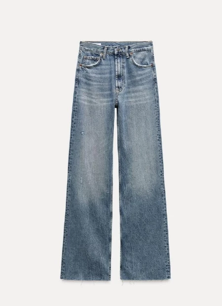 Ψηλόμεσο τζιν παντελόνι Zara