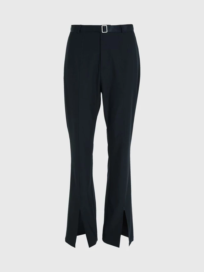 Παντελόνι με άνοιγμα στο τελείωμα και ζώνη, Calvin Klein.