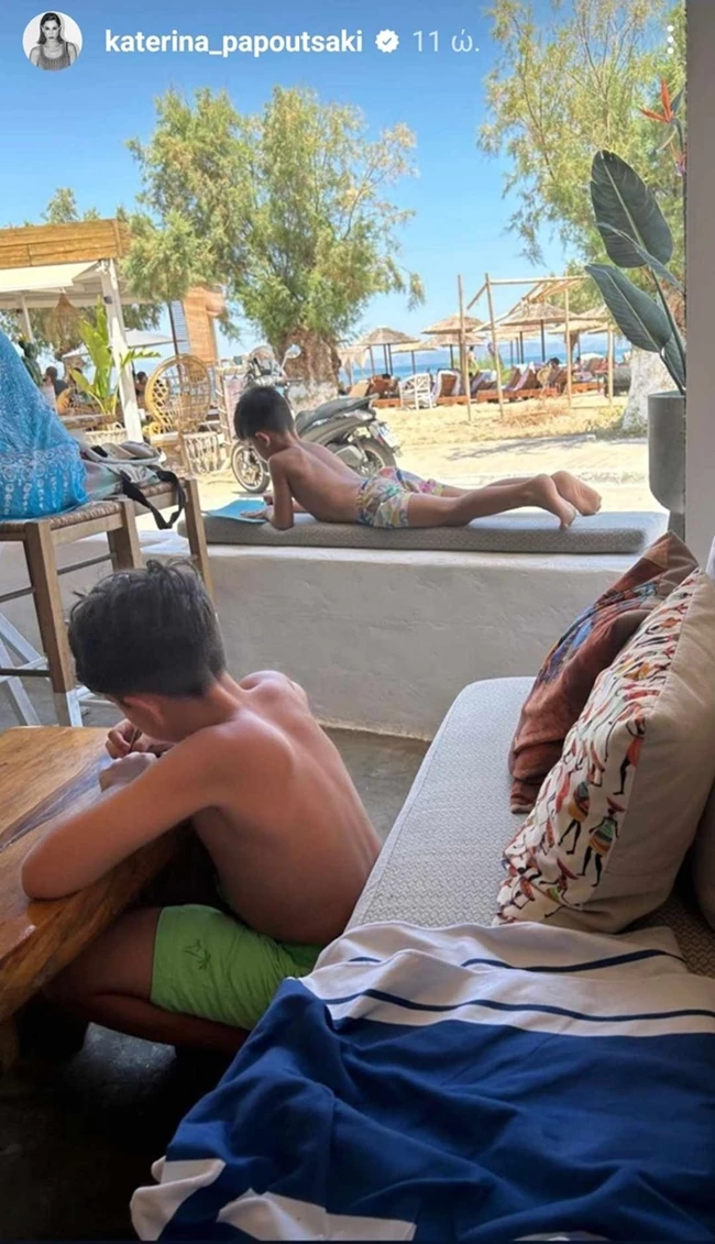 Οικογενειακώς στο Αγκίστρι η Κατερίνα Παπουτσάκη