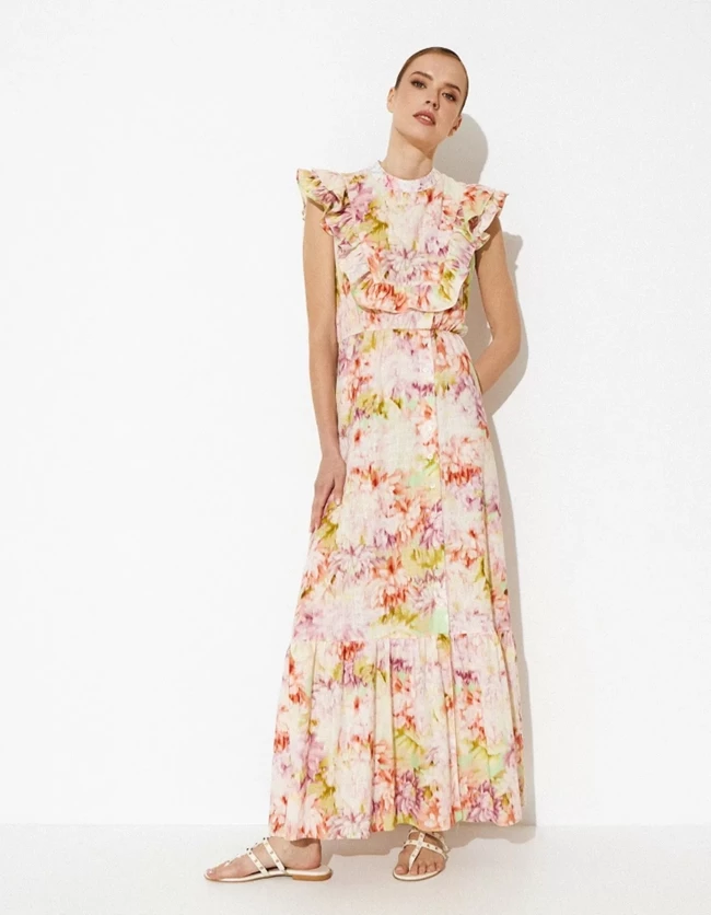 Η Ελιάνα Χρυσικοπούλου το κομψό floral φόρεμα που θα σε ρωτούν όλοι από που αγόρασες
