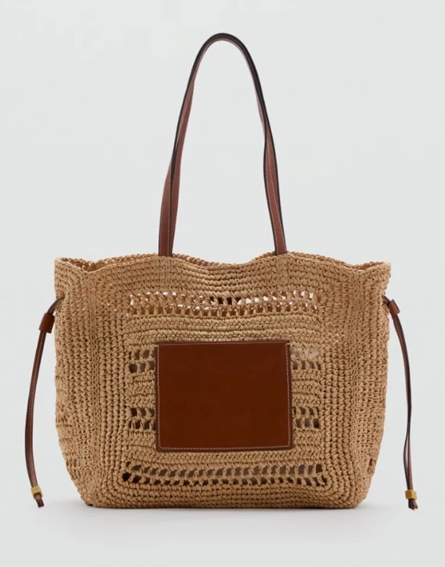 Τσάντα shopper φυσική ίνα