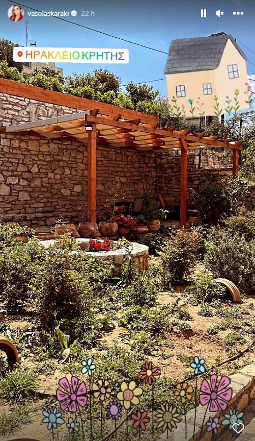 Βάσω Λασκαράκη | Ο εντυπωσιακός κήπος της στην Κρήτη είναι βγαλμένος από παραμύθι