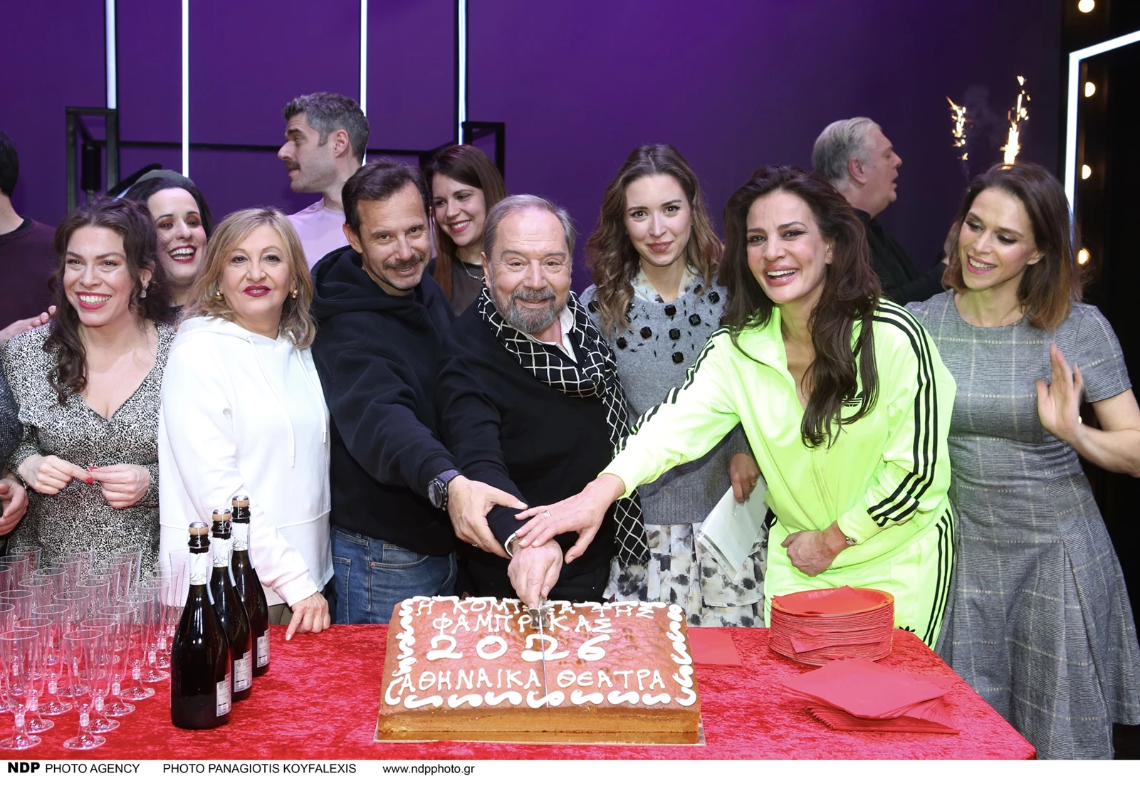 Η Δήμητρα Ματσούκα στην κοπή της πίτας "Η κόμισσα της Φάμπρικας"