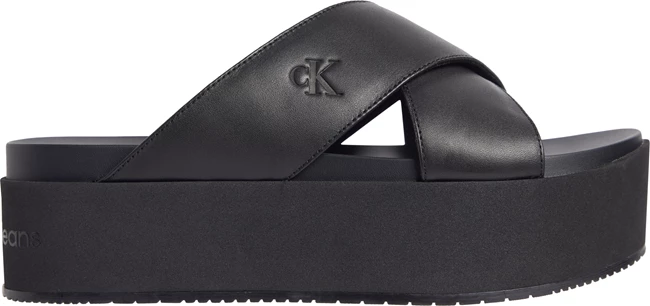 Δερμάτινα Σανδάλια Platform, Calvin Klein