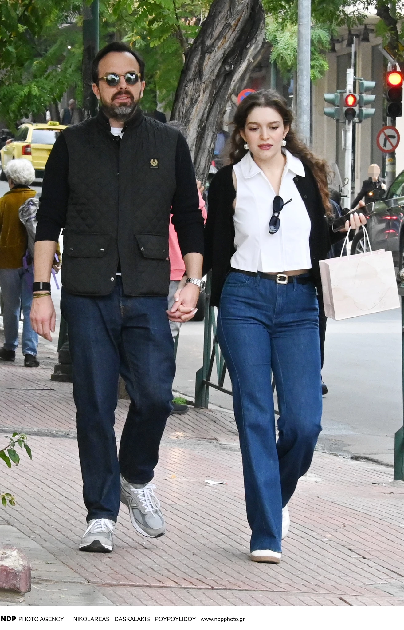 Η Καλλιόπη Χάσκα στο Κολωνάκι με τον σύντροφό της