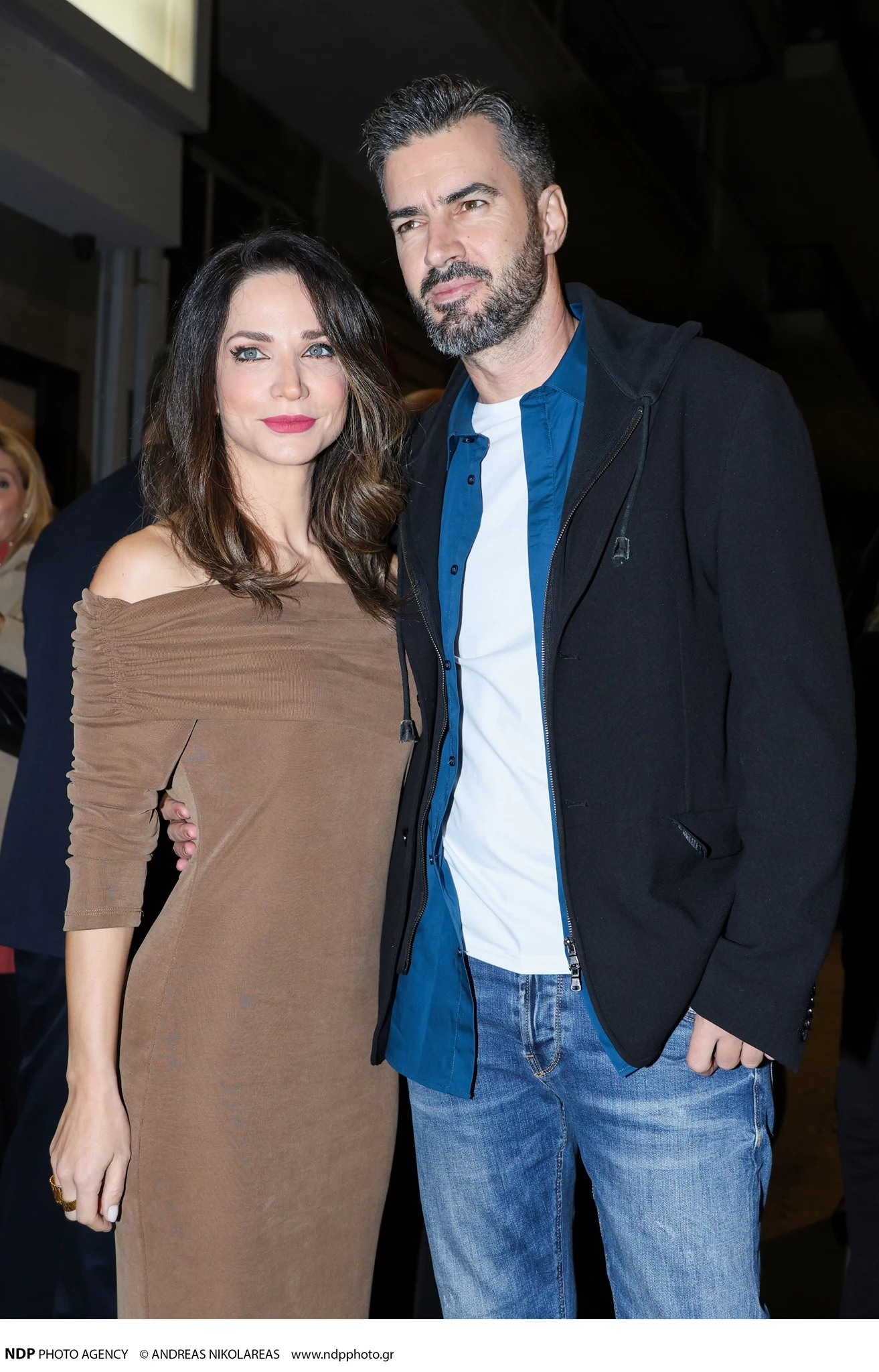 Κατερίνα Γερονικολού και Γιάννης Τσιμιτσέλης στην πρεμιέρα "το όνομα"