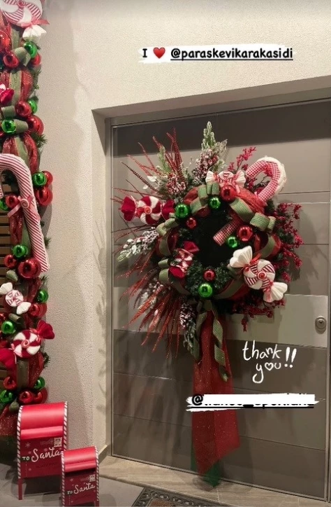 Η Ολυμπία Χοψονίδου μας δείχνει τον εντυπωσιακό στολισμό του σπιτιού της για τα Χριστούγεννα