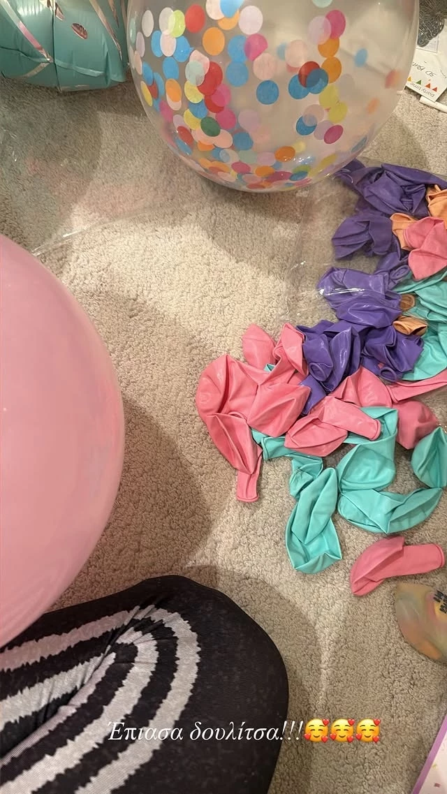 Η Ελένη Τσολάκη γιορτάζει τα πρώτα γενέθλια της κόρης της