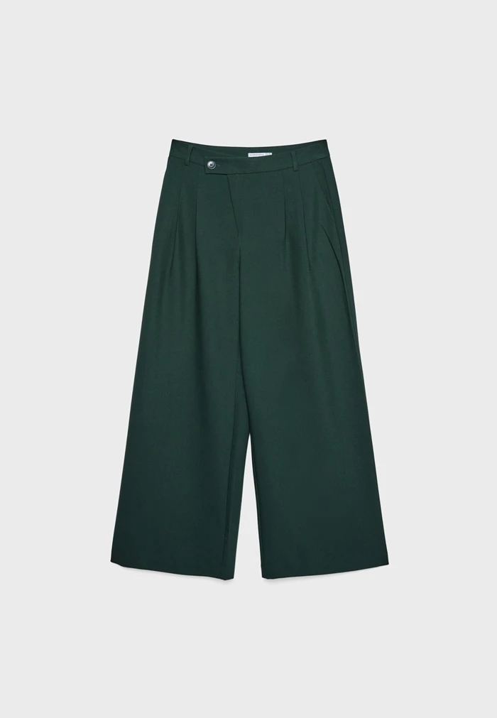 Casual παντελόνι με χιαστί μέση, Stradivarius