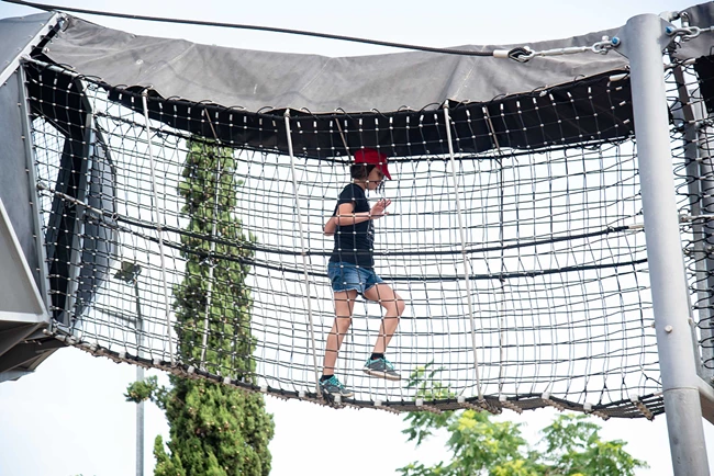 skywalk στην Τεχνόπολη του Δήμου Αθηναίων