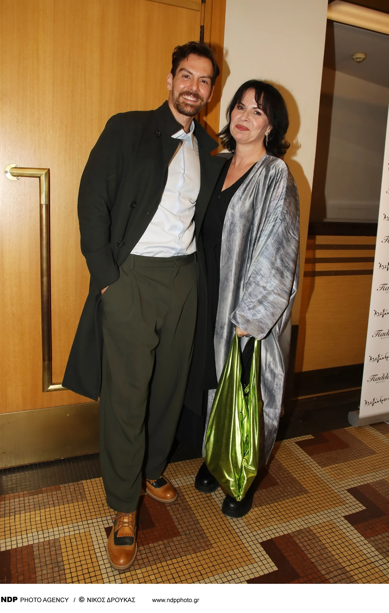 Γιάννης Κουκουράκης και Νεκταρία Γιαννουδάκη στην επίσημη πρεμιέρα της "Αλεξάνδρειας"