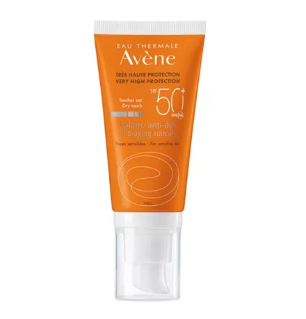Avene Eau Thermale Solaire Anti-Age SPF50+ Αντηλιακή Αντιγηραντική Κρέμα για Ευαίσθητο Δέρμα