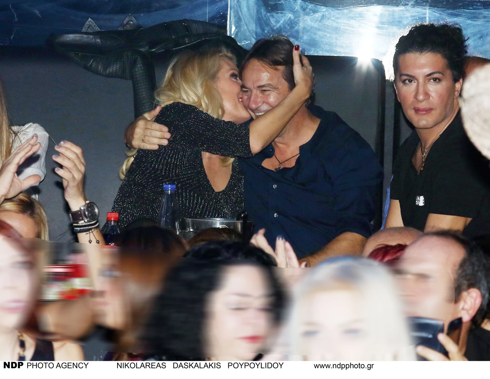 Μενεγάκη Παντζόπουλος σε νυχτερινή έξοδο το 2015