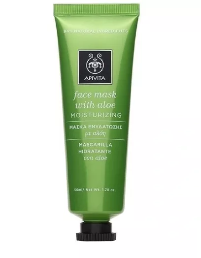 Μάσκα ενυδάτωσης με αλόη, Apivita