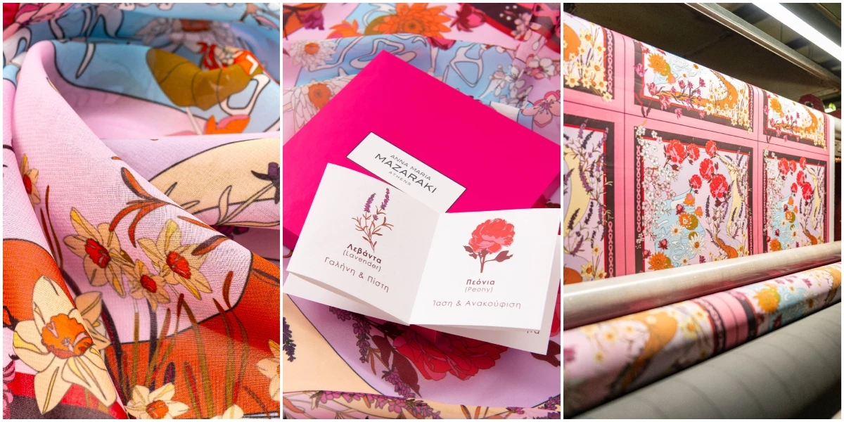 Anna Maria Mazaraki x Hemithea |  Ένα #scarfwithpurpose "γεννιέται" για να γεμίσει δύναμη τις γυναίκες του Άλμα Ζωής με Καρκίνο του Μαστού