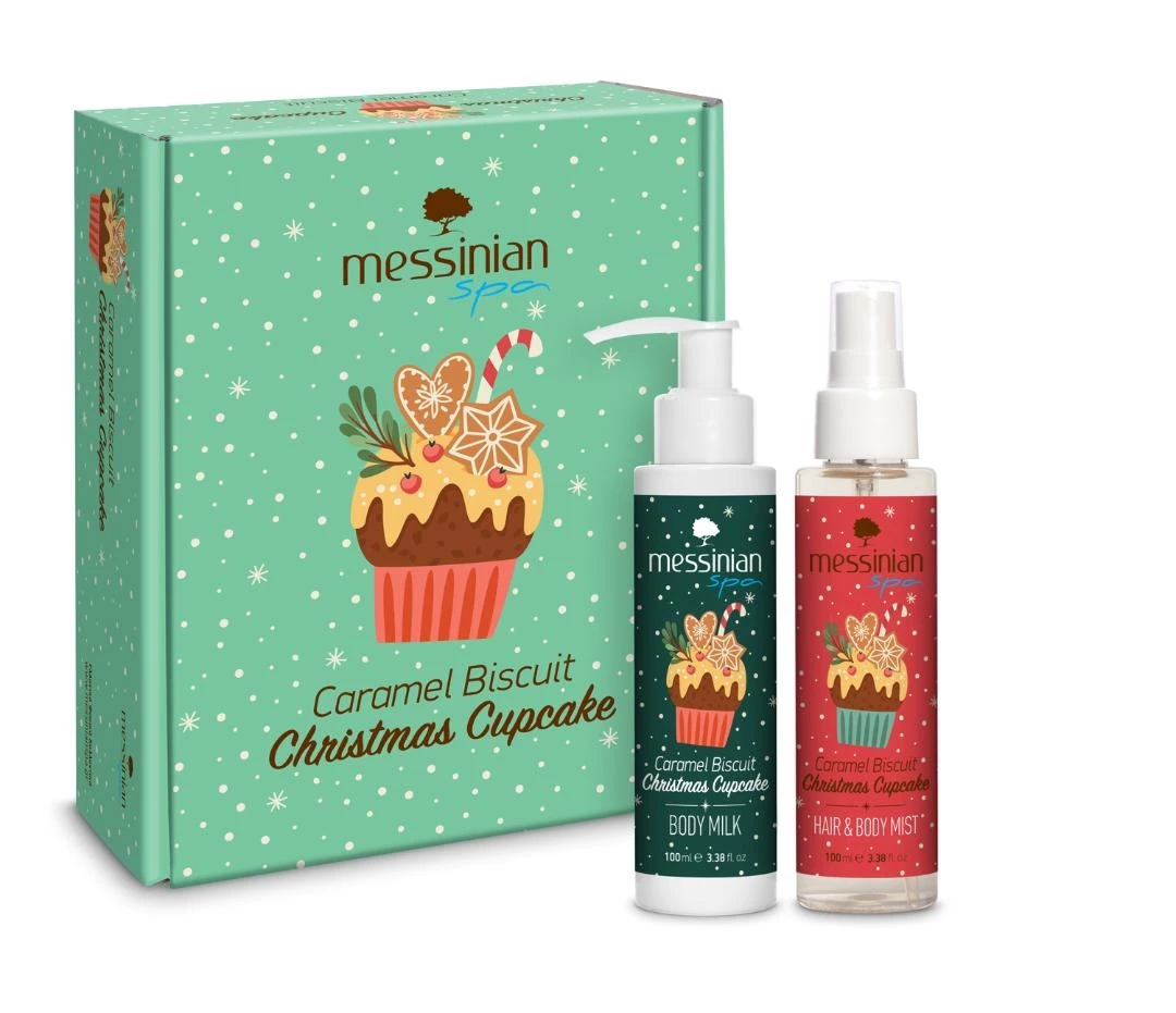 Caramel Biscuit Christmas Cupcake