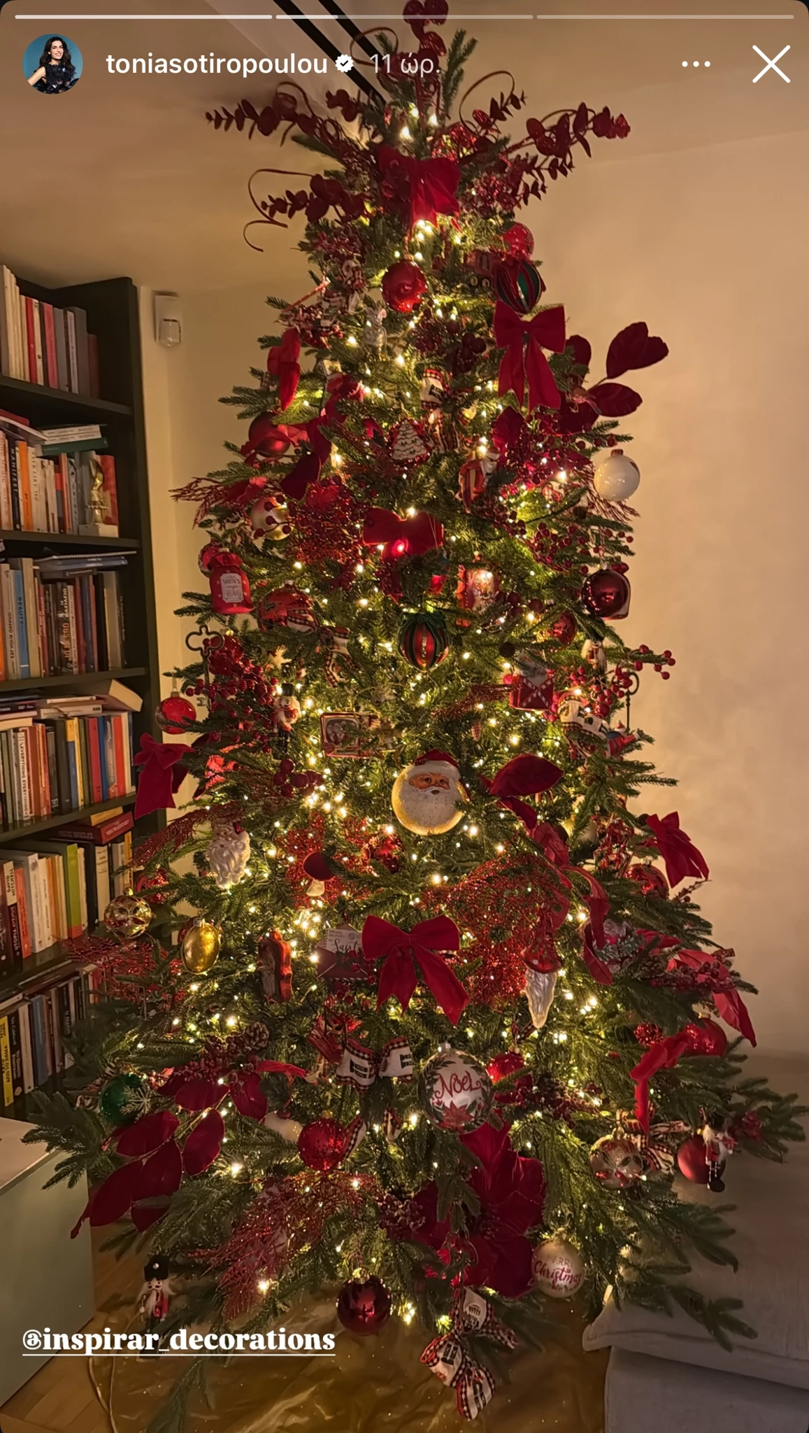 Τόνια Σωτηροπούλου | Το χριστουγεννιάτικο δέντρο του σπιτιού της μοιάζει να έχει βγει από το Pinterest
