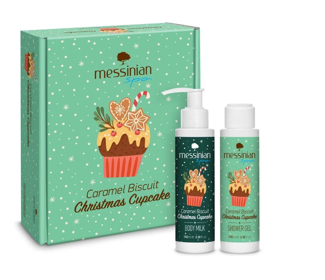 Caramel Biscuit Christmas Cupcake