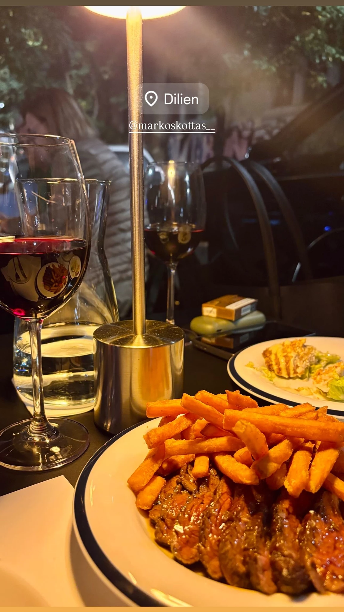 το δείπνο της Μαριτίνας Ντενίση με το σύντροφό της