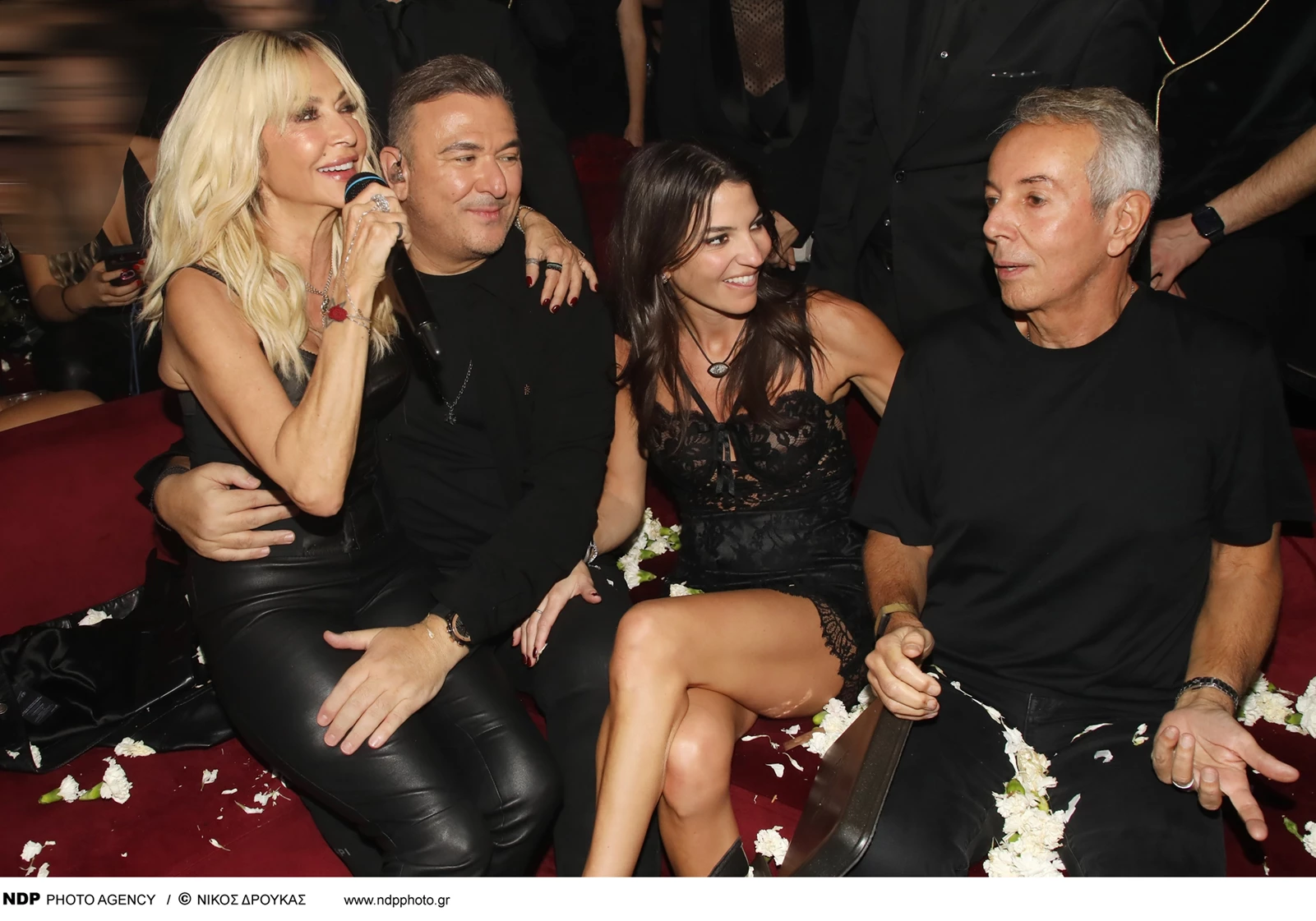 Άννα Βίσση, Αντώνης Ρέμος, Γιάννης και Δήμητρα Κούστα στο nox