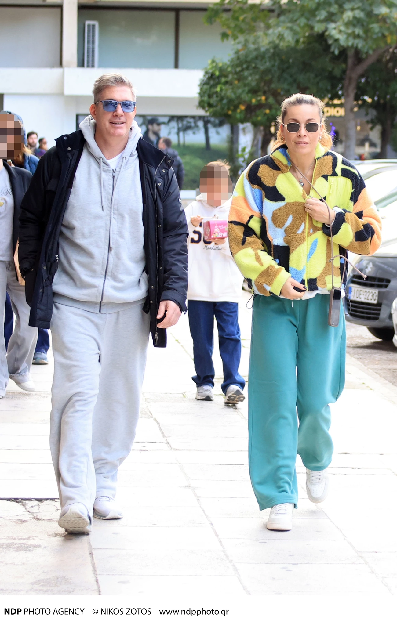 Μαριέττα Χρουσαλά Λέων Πατίτσας σε πρωινή βόλτα