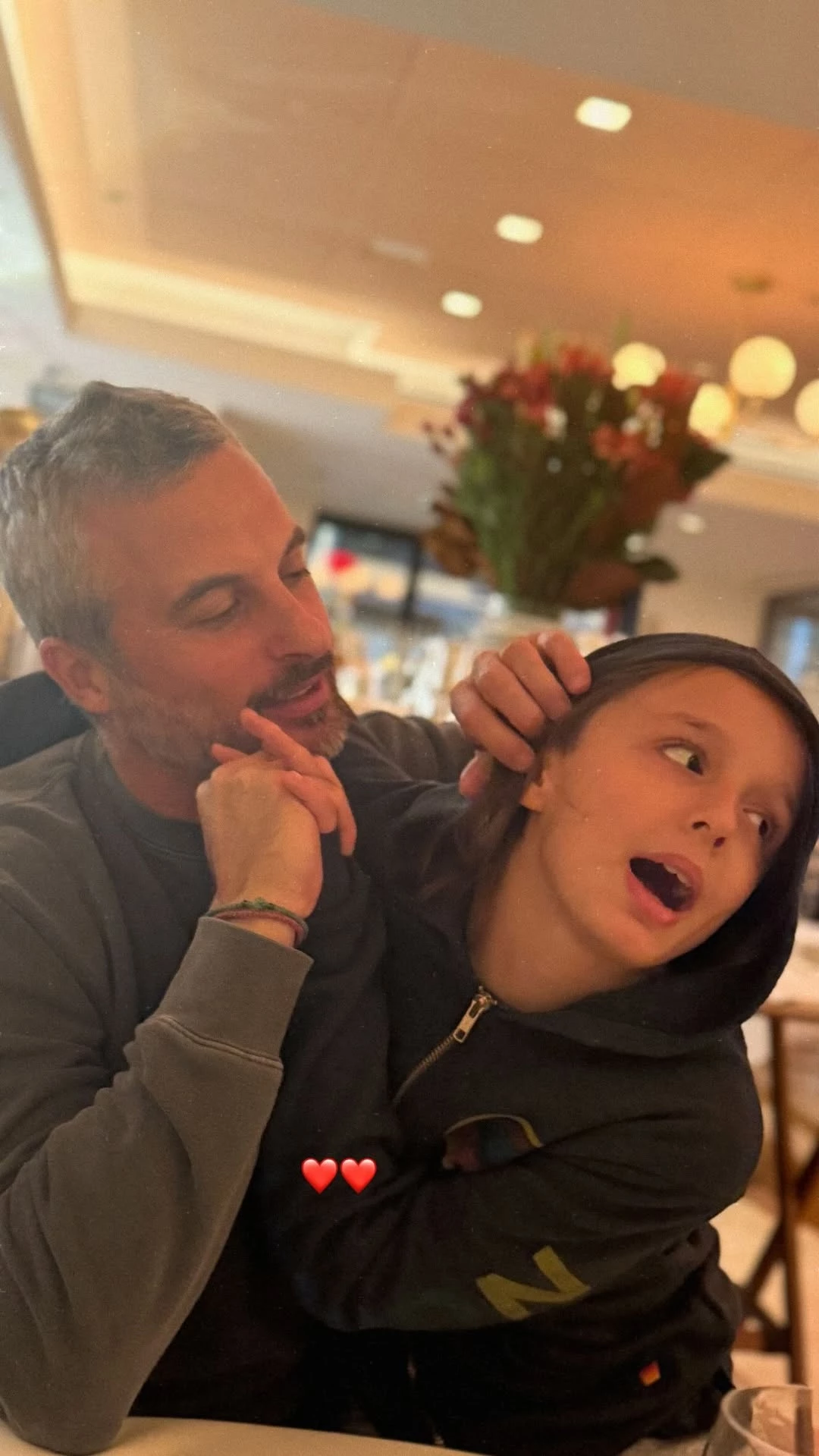 Θανάσης Πανουργιάς με τον γιο του