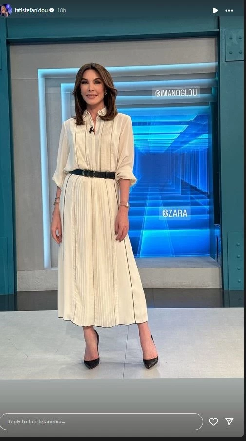 Τατιάνα Στεφανίδου | Το Zara φόρεμά της αποπνέει ανεπιτήδευτη κομψότητα