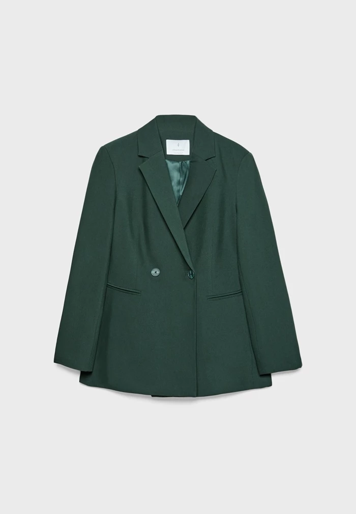 Σακάκι slim fit σταυρωτό, Stradivarius