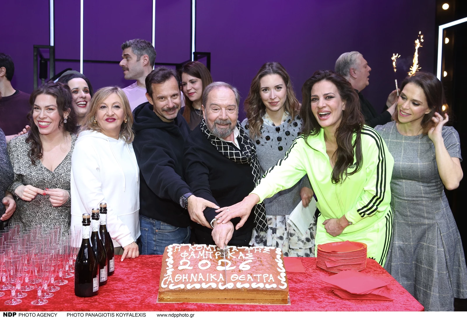 Η Δήμητρα Ματσούκα στην κοπή της πίτας "Η κόμισσα της Φάμπρικας"