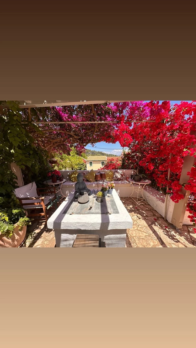 Χριστόφορος Παπακαλιάτης - Το φωτεινό εξοχικό του στους Παξούς με το μαρμάρινο τραπέζι 5 παπακαλιάτης σπίτι