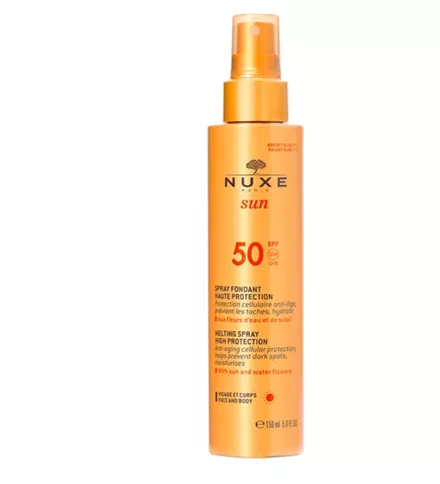 Sun Milky Spray Fondant Haute Protection Spf50 Αντηλιακό Γαλάκτωμα Υψηλής Προστασίας Προσώπου & Σώματος, Nuxe