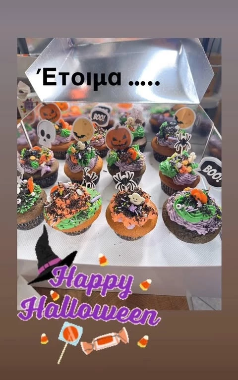 Tα Halloween cupcakes της Βάσως Λασκαράκη και της Εύας Τσιμιτσέλη