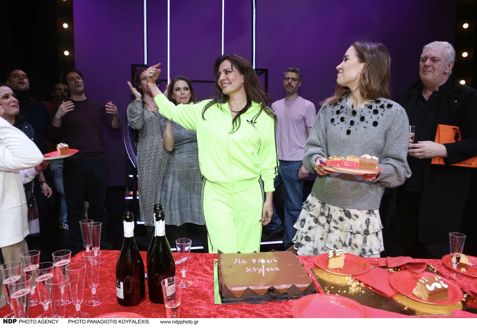 Η Δήμητρα Ματσούκα στην κοπή της πίτας "Η κόμισσα της Φάμπρικας"