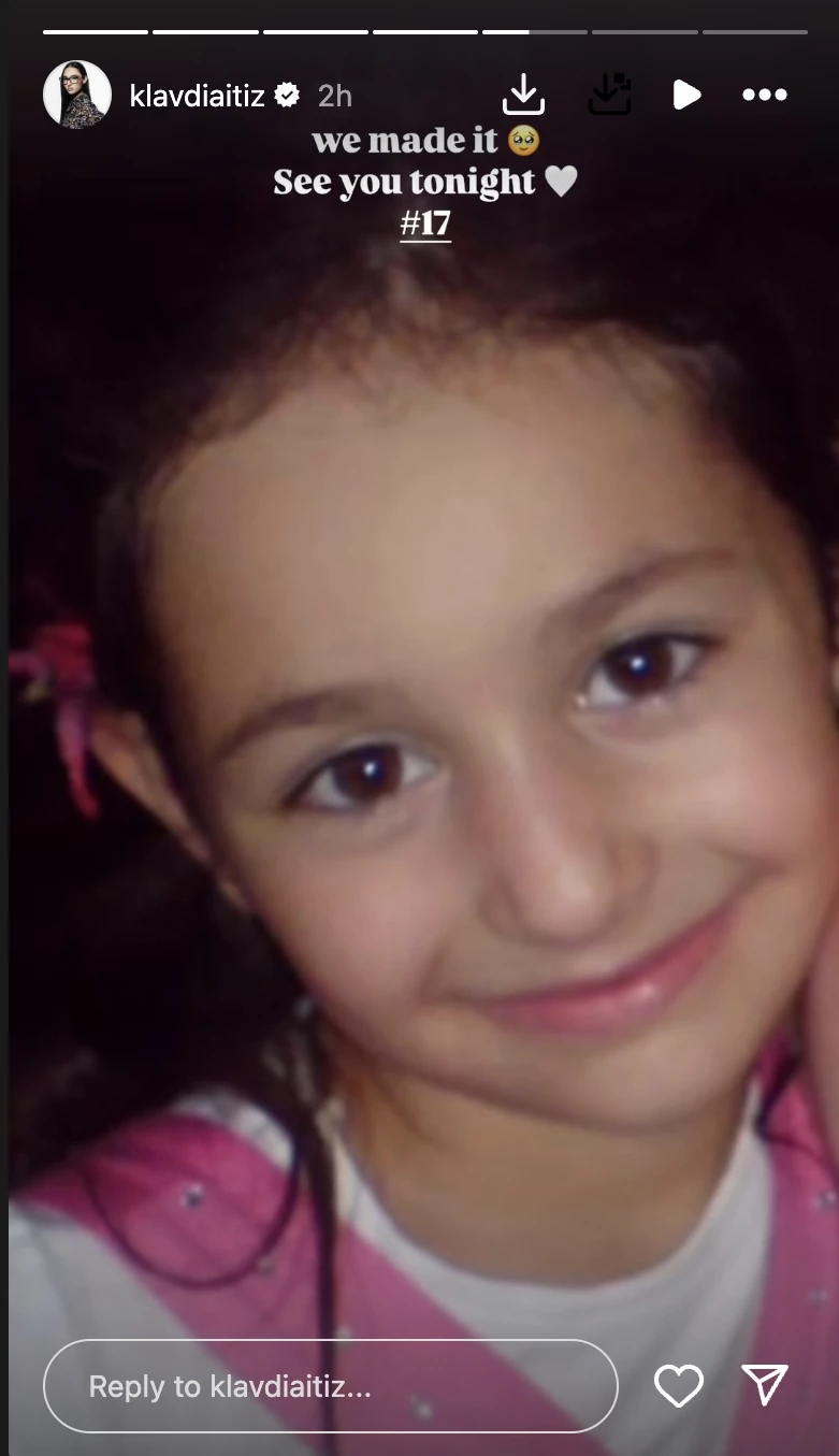 Η Klavdia δημοσίευσε μία φωτογραφία από την παιδική της ηλικία | Το τρυφερό μήνυμα λίγο πριν τον τελικό της Eurovision