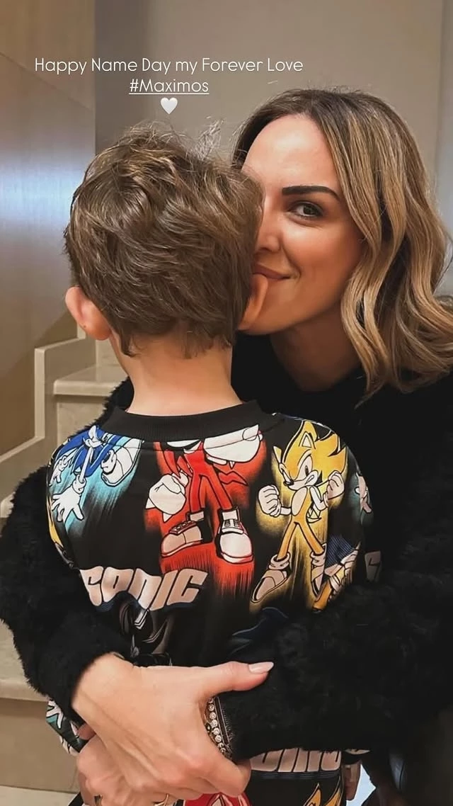 Η Κωνσταντίνα Βασιλείου εύχεται στον Μάξιμο Μιχόπουλο